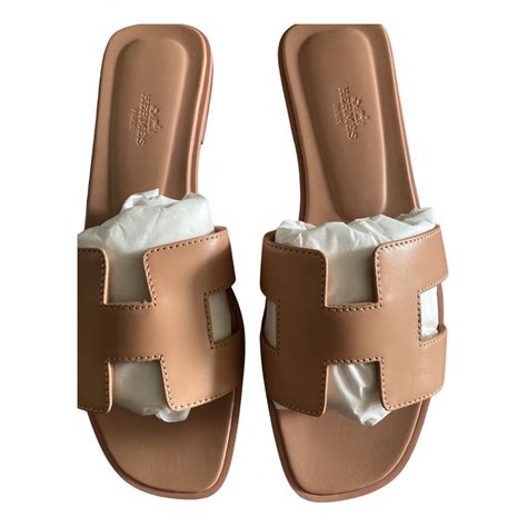 hermes camel sandals oran|hermes oran sandals on sale.